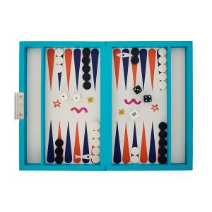 Playa Leather Backgammon Set